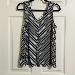 GAP Striped Navy and White Tank Top